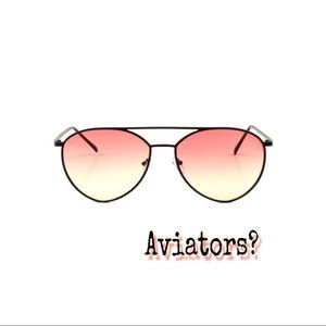 Large flat aviators sunglasses color